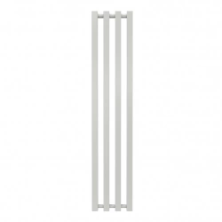 Radiateur à eau chaude mural – Kolona SP 35 blanc - 1200 x 245 mm – 4 tubes – 346 W – Fixations incluses