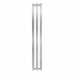 Radiateur à eau chaude mural – KOLONA SP 35 CHROME - 1000 x 175 mm - 3 tubes - 167 W