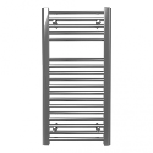 Sèche-serviette eau chaude mural vertical – SCALA N CHROME - 800 x 400 mm - 18 tubes - 316 W