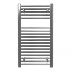 Sèche-serviette eau chaude mural vertical – SCALA N CHROME - 800 x 450 mm - 18 tubes - 342 W