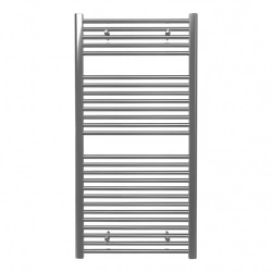 Sèche-serviette eau chaude mural – SCALA N CHROME - 1200 x 600 mm - 26 tubes - 649 W
