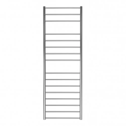 Sèche-serviette à eau chaude mural – SUNIT CHROME - 1743 x 600 mm - 16 tubes - 432 W