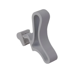 Patère courbe pour sèche-serviettes à lames plates - Acier