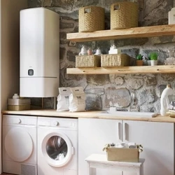 Chauffe-eau électrique connecté GUELMA 120L blanc - compact, installation verticale