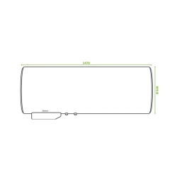 Chauffe-eau électrique CANGAR horizontal mural 200L - ACI Hybride