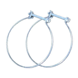 Lot de 2 colliers de fixation acier EQUATION, Diam. 100/100 mm Cf100