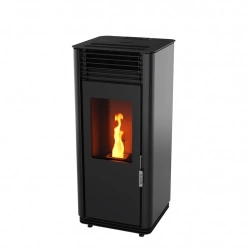 Poêle à granulés étanche CALLIOPÉ 8 kW Noir – RT2012/ RE2020