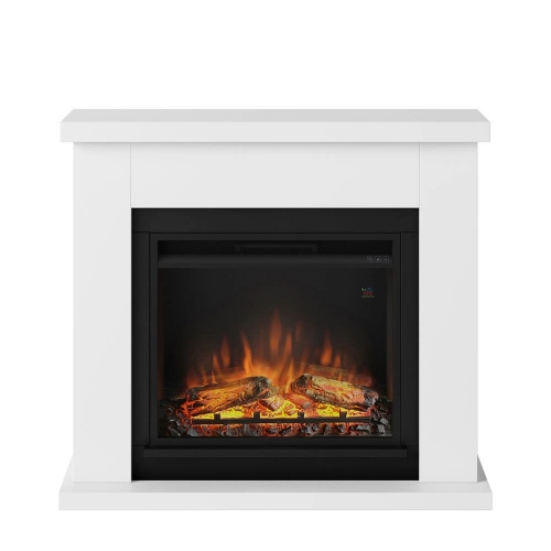 Cheminée électrique effet flamme - FRODE Powerflame 1 - 1500 W - Crépitement - Blanc