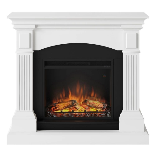 Cheminée électrique effet flamme - MAGNA Powerflame 1 - 1500 W - Crépitement - Blanc