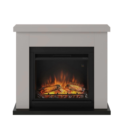 Cheminée électrique effet flamme - FRODE Powerflame 1 - 1500 W - Crépitement - Beige