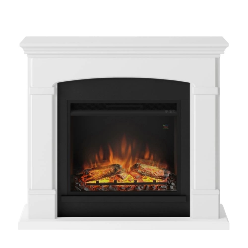 Cheminée électrique effet flamme - HELMI Powerflame 1 - 1500 W - Crépitement - Blanc