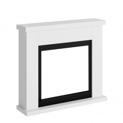 Habillage de cheminée pour Powerflame modèle Frode – Blanc pur