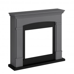Habillage de cheminée pour Powerflame modèle Helmi – Gris uni