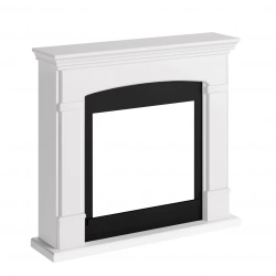 Habillage de cheminée pour Powerflame modèle Helmi – Blanc pur