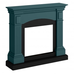 Habillage de cheminée pour Powerflame modèle Magna – Turquoise doux