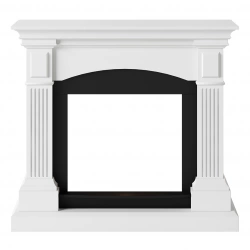 Habillage cheminée - Magna - MDF - Blanc pur - Compatible inserts PowerFlame 1 et 2
