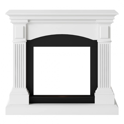 Habillage cheminée - Magna - MDF - Blanc pur - Compatible inserts PowerFlame 1 et 2