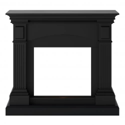 Habillage cheminée - Magna - MDF - Noir profond - Compatible inserts PowerFlame 1 et 2