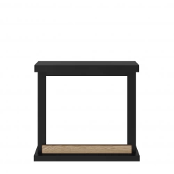 Habillage cheminée - Hagen - MDF - Noir profond - Compatible PowerFlame 1 uniquement