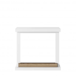 Habillage cheminée - Hagen - MDF - Blanc pur - Compatible PowerFlame 1 uniquement