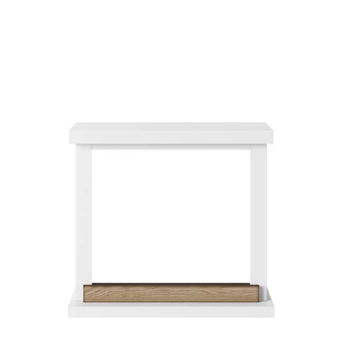 Habillage cheminée - Hagen - MDF - Blanc pur - Compatible PowerFlame 1 uniquement