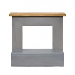 Habillage de cheminée – modèle ROLF – gris - compatible PowerFlame, PowerFlame 2, ZenFlame et FreeFlame