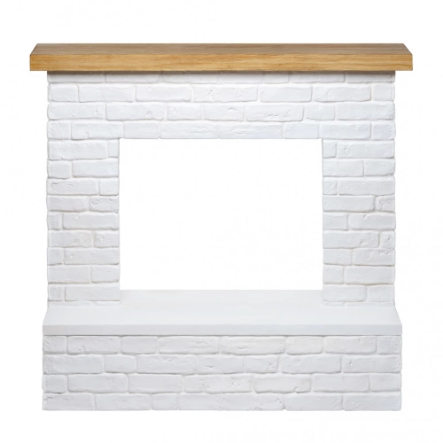 Habillage de cheminée – modèle ROLF – blanc – compatible PowerFlame, PowerFlame 2, ZenFlame et FreeFlame