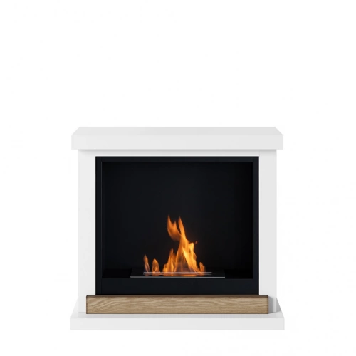 Cheminée bioéthanol - FreeFlame HAGEN - flamme réelle sans conduit - blanche