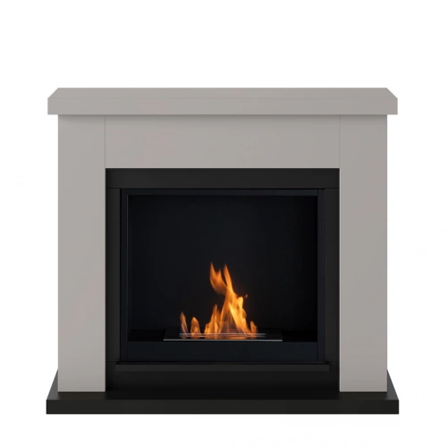 Cheminée bioéthanol - FreeFlame FRODE - flamme réelle sans conduit - beige