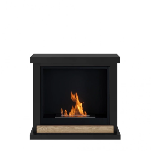 Cheminée bioéthanol - FreeFlame LARSEN - flamme réelle sans conduit - noire