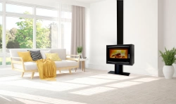 Poêle avec pied Ecodesign PORTIMAO-SL-895-S-BASE - 9KW + Ventilation